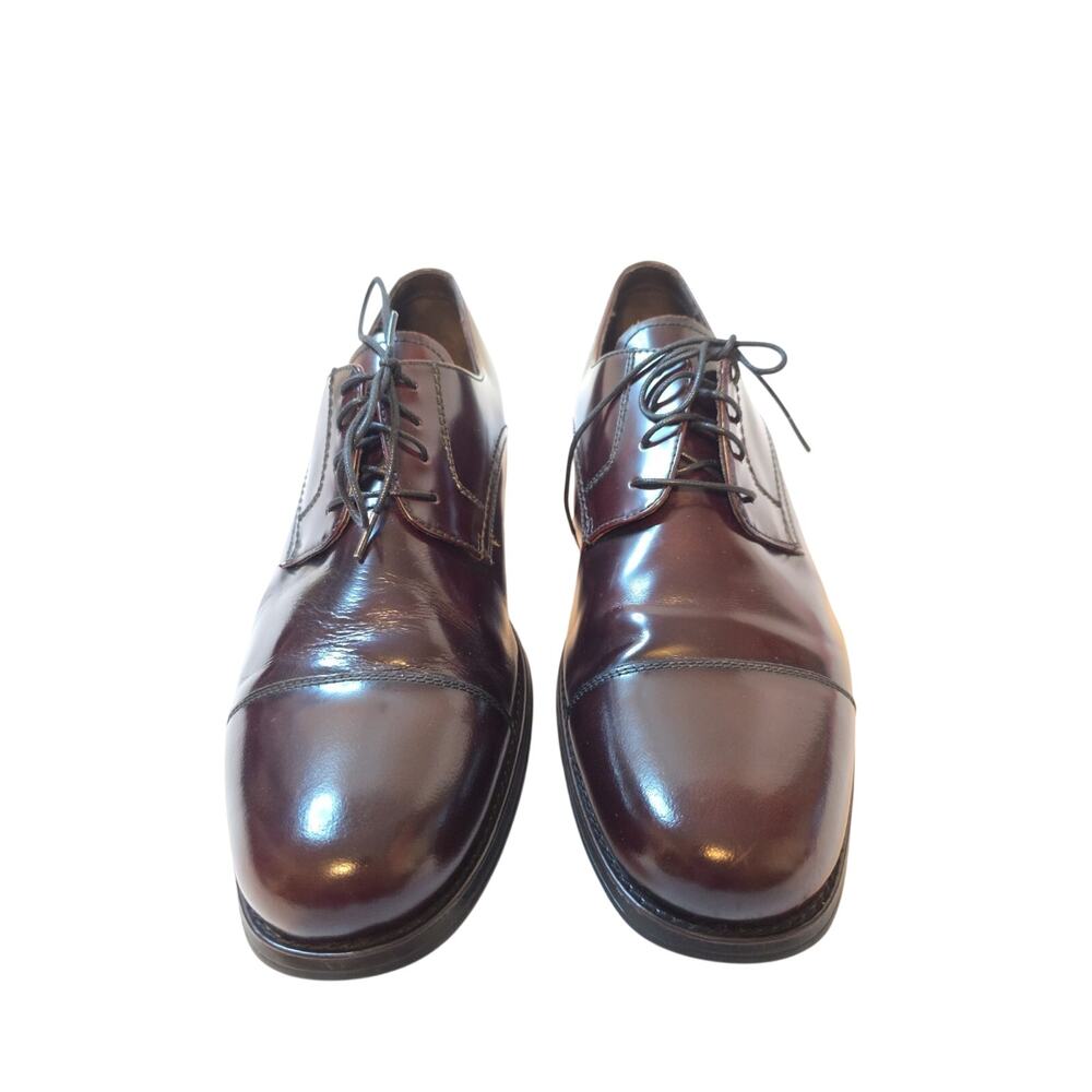 Johnston & Murphy Mens 12 M Burgundy Oxford Dress Shoes